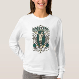 Grön lykta - "oförskräckt" affisch t-shirt