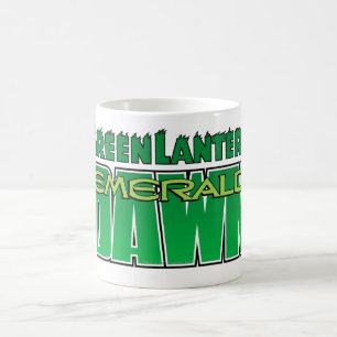 Grön lykta - smaragdgryninglogotyp kaffemugg