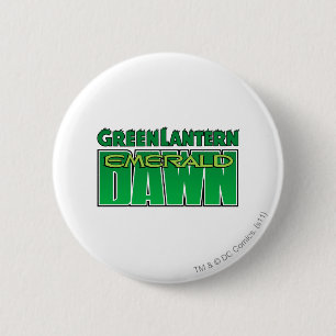 Grön lykta - smaragdgryninglogotyp knapp