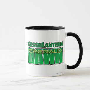 Grön lykta - smaragdgryninglogotyp mugg