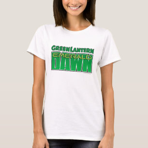 Grön lykta - smaragdgryninglogotyp tröja