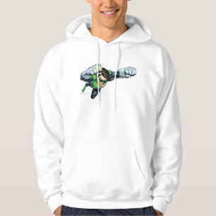Grön lykta - som framförs fullständigt och att sweatshirt med luva