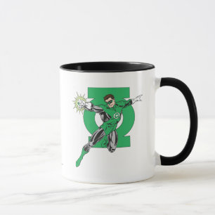 Grön lykta & symbol mugg