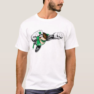 Grön lykta - tecknad som rätt flyger t shirt