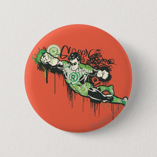 Grön lykta - vriden oskuldaffisch knapp (Framsida)