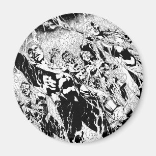 Grön lyktagrupp magnet