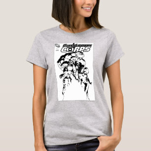 Grön lyktakår som är svartvit t shirt
