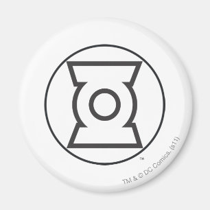 Grön lyktalogotyp 12 magnet