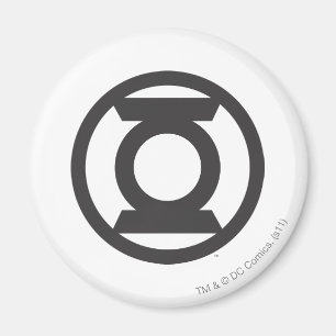 Grön lyktalogotyp 14 magnet