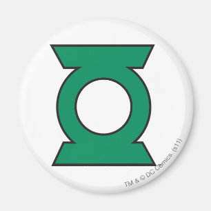 Grön lyktalogotyp 15 magnet