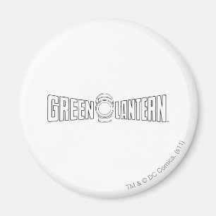 Grön lyktalogotyp 6 magnet