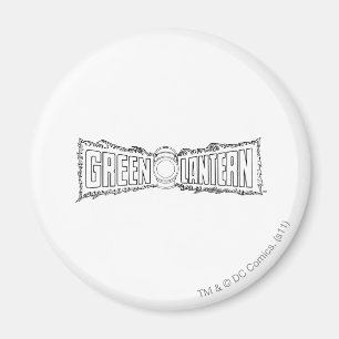 Grön lyktalogotyp 7 magnet