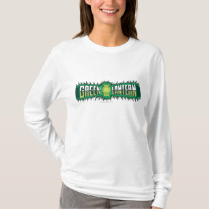 Grön lyktalogotyp - grönt flammar tee shirt