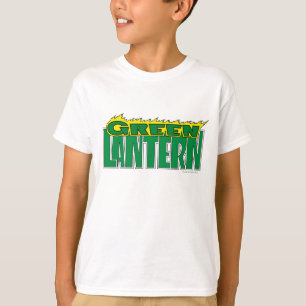 Grön lyktalogotyp - gult flammar tee shirt