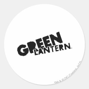 Grön lyktalogotyp - PIXEL Runt Klistermärke