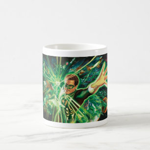 Grön lyktamålning kaffemugg