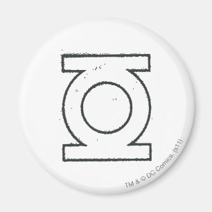 Grön lyktasymbolBW Magnet