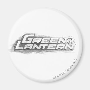 Grön lyktateckning magnet