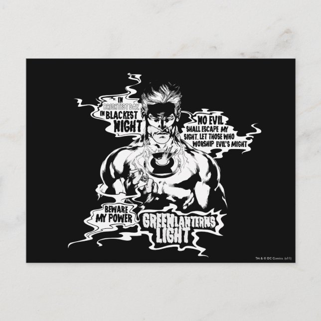 Grön lyktatextCollage Vykort (Framsida)