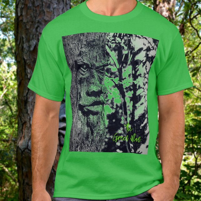 Grön man Keltisk Mystisk Grafik T Shirt (Skapare uppladdad)