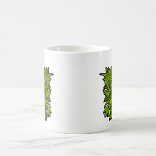 Grön manmugg kaffemugg