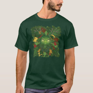 Grön manutslagsplats tee shirt