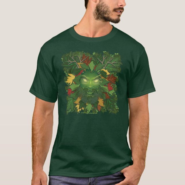 Grön manutslagsplats tee shirt (Framsida)