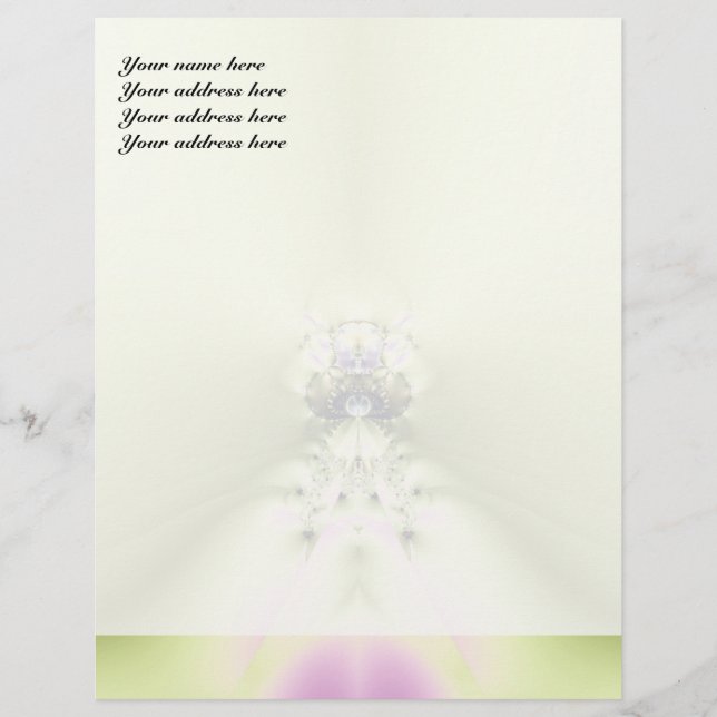 Grön meditation brevhuvud (Framsida)