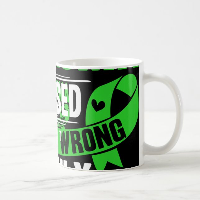 Grön medvetenhet hos kalk Blodcancer Kaffemugg (Höger)