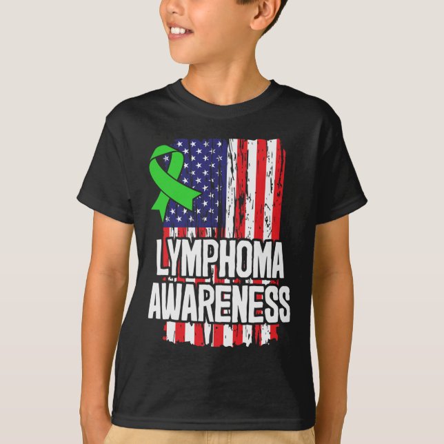 Grön medvetenhet om BTV-kanalen Blood Cancer Survi T Shirt (Framsida)