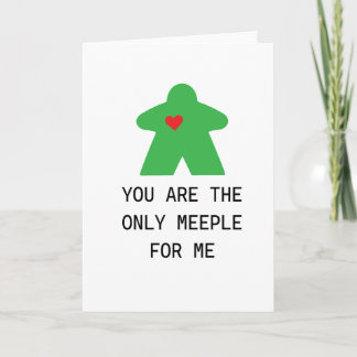 Grön Meeple Brädspel Valentine Kort