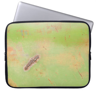 Grön metallsvetsningsGrunge fotograferar Laptop Sleeve