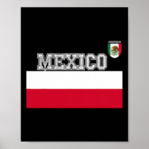 Grön mexikansk fotbollströja Flagga Fotbollskits B Poster