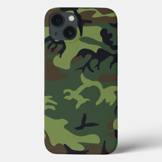 Grön militär kamouflage för skog (Baksida)