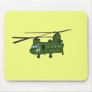 Grön militärhelikopter för Chinook CH-47 Musmatta