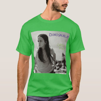 Grön Mind Dinosaurie Album retro T Shirt