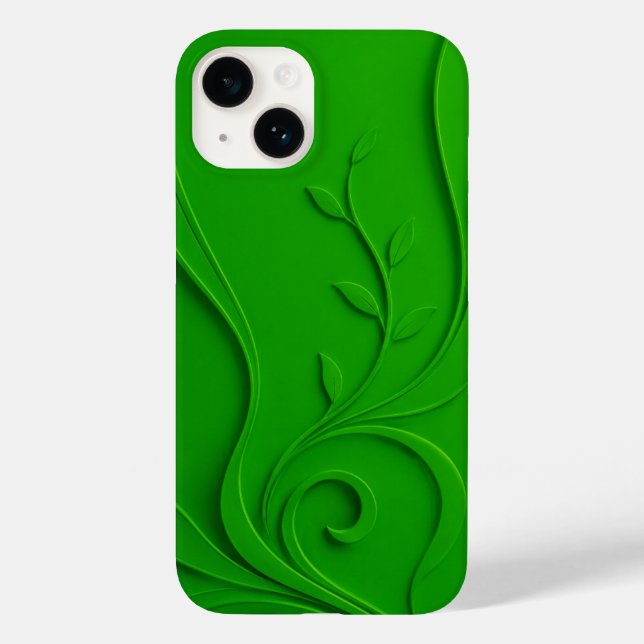 Grön Minimal Löv Design (Baksida)
