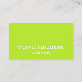 Grön minimalist moderiktig visitkort för limefrukt