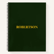 Grön minimalistisk anpassad namn