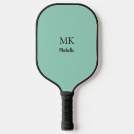Grön minimalistisk pickleball paddel med anpassat