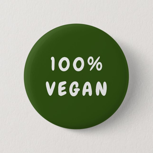 Grön minsta VEGAN 100% Knapp (Framsida)