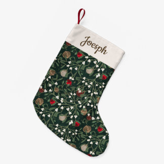 Grön mistel & prydnad Whimsical jul Liten Julstrumpa