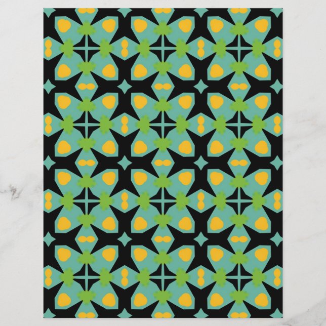 Grön modern blomster SCV 14 (Framsida)