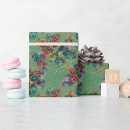Grön Modern Flerfärgad med Falskt Glitter Presentpapper