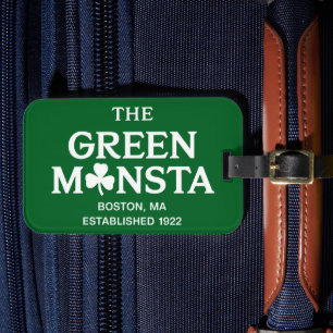 Grön Monsta Boston Grön Monstah Basebollpresent Bagagebricka