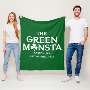 Grön Monsta Boston Grön Monstah Basebollpresent Fleecefilt