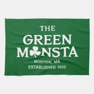 Grön Monsta Boston Grön Monstah Basebollpresent  Kökshandduk