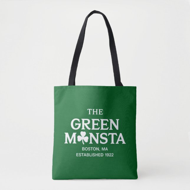 Grön Monsta Boston Grön Monstah Basebollpresent  Tygkasse (Framsida)