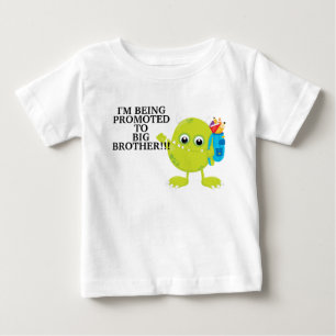Grön monster befordrad till storebror t shirt