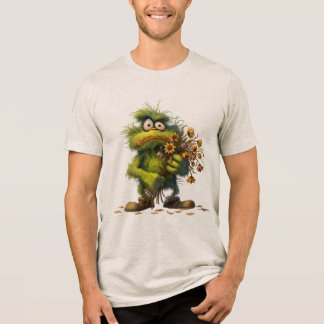 Grön Monster Blomma T Shirt